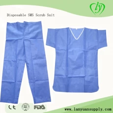 China Disposable Hospital SMS Scrub Suit Set Medical Scrub Suit manufacturer