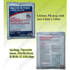 Китай Disposable LDPE Drop Cloth Dust Cover Dust Sheet производителя