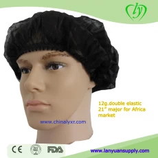 China Disposable Mob Cap Pleated manufacturer