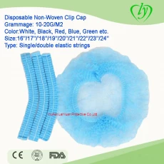 porcelana Disposable Non-Woven Clip Cap fabricante