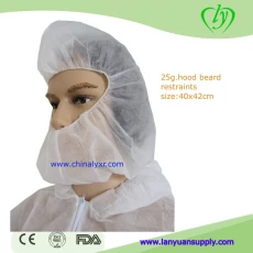 China Disposable Non woven Hood cap Balaclava Headgear with Beard Cover manufacturer