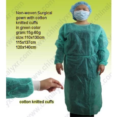 China Disposable Nonwoven Isolation Protective Clothing Gowns Elastic and Knitted Cuffs manufacturer