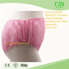 China Disposable Nonwoven PP Panties Spa underwear manufacturer