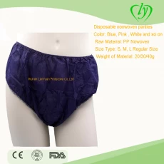 Chine Pantalon de sous-vêtements jetables de couleur bleue fabricant