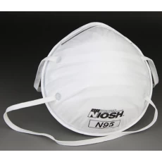 China Face Mask N95 Respirator with Valve in White manufacturer