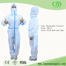 Chine Factory Wholesale Protection Overalls Disposable Coverall Work Clothes fabricant