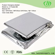 China First Aid Aluminum Mylar Foil Emergency Blanket For Refugee manufacturer
