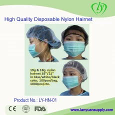 China High Quality Disposable Nylon Hairnet manufacturer