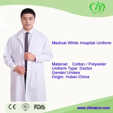 China Hospital Uniform Professional Doctor Wear Medical White Lab Coat manufacturer