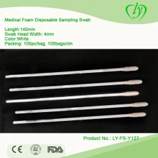 China Hot Sale Medical Foam Disposable Virus Sampling Swab manufacturer