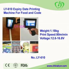 porcelana LY-610 Fecha de caducidad máquina de impresión para la Alimentación y Código fabricante