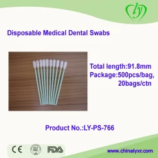 porcelana LY-PS-766 médicos desechables hisopos Dentales / poliéster hisopos fabricante