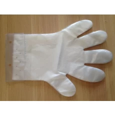 China Ly Einweg-PE-Handschuhe in Weiß für die Lebensmittelindustrie Hersteller