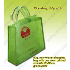 China Ly Nonwoven Shopping Bag in Green manufacturer