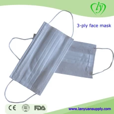 China Medical 3 ply non-woven face mask with earloop manufacturer