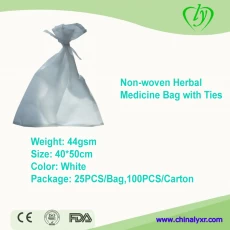 China Non woven Herbal Medicine Bag with Ties manufacturer