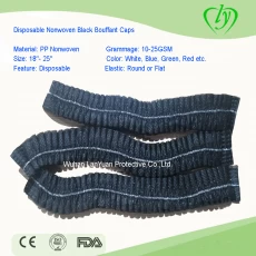 China Nonwoven Black Bouffant Caps manufacturer