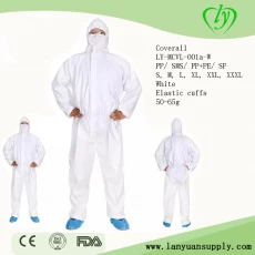 Chine OEM Disposable SF Hooded Microporel Medical Coverall Suit Success Uniforme fabricant