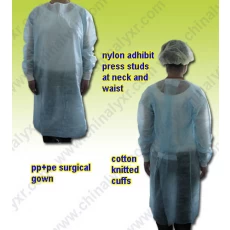 Chine PE Protection Nonwoven Surgical Gown fabricant