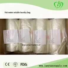 China PVA Disposable Water Soluble Laundry Bag for Hospitals manufacturer