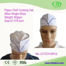 Chine Paper Chef de cuisine Hat (Bleu Simple Strip) fabricant