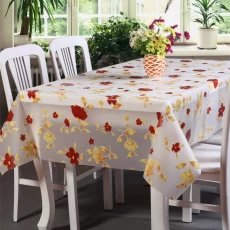 China Rectangle Anti-slip and Fashionable PEVA Tablecloth manufacturer