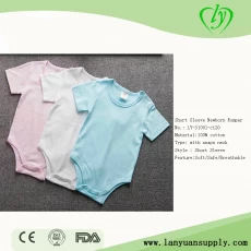 China Supplier Baby romper with snaps neck manufacturer