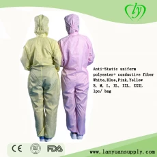 China Lieferant ESD Safe Antistatic Clothing Protective Coverall Hersteller