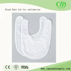 China Supplier Washable Blank Baby bib for sublimation manufacturer
