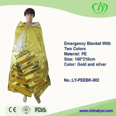 Китай Водонепроницаемый портативный аварийного Одеяло в золоте производителя