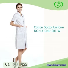China White Cotton/Polyester Cotton Doctor Uniform manufacturer