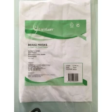 China White Nonwoven Disposable Beard Cover for Food Indusries,Etc. manufacturer