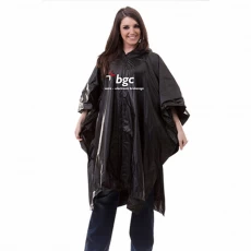 China With Printing Logo PVC Waterproof and Windproof Rain Poncho manufacturer