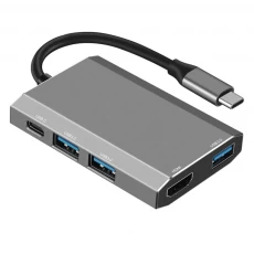 China E-Sun 5 in 1 Type C USB C Hub Docking Adapter to 3.0 USB 4K UHD HUB For Type C Laptop manufacturer