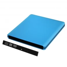 China ODPS1203-SU3 Pop-up 12.7mm USB3.0 Aluminium External DVD Case (Blue) manufacturer