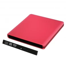China ODPS1203-SU3 Pop-up 12.7mm USB3.0 Aluminium External DVD Case (Red) manufacturer