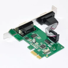 China PCIE 2 -port Serial Expansion Card PCI Express 1.0 x 1 to Industrial DB9 COM RS232 Converter Adapter manufacturer