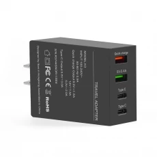 Chine QC 3.0 type-C x 2 4-port USB 50W chargeur haute puissance fabricant