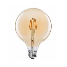 China Dimmable LED Filament light Bulbs globe G125 manufacturer
