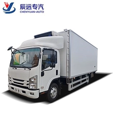 China ISUZU brand 4-6 Tons refrigerator with freezer truck with import refrigeartor supplier manufacturer