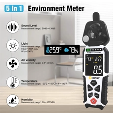 China XEAST XE-368 5-in-1 High Accuracy Environmental Tester with Three-Color Alarm  Multifunctional Handheld Meter manufacturer