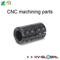 China CNC machining service, Blacken steel CNC turning shaft coupling manufacturer