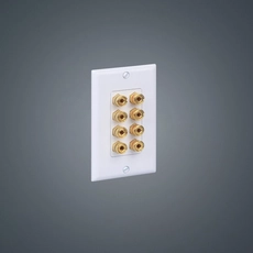 China 8-gaten US faceplate 120 type Hexagon ABS Plastic insert plate board voor audio / video fabrikant