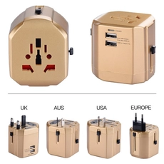 Cina Miglior regalo di promozione Universal multiuso Daul USB Travel Adapter presa OEM Service produttore