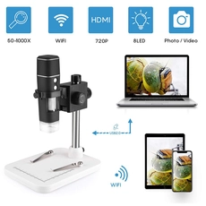 China Fabriek groothandel hoge kwaliteit wifi microscoop camera 1000x usb en wifi microscoop digitaal fabrikant