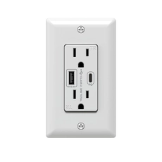 China Schnelles Laden von USB A und Typ C PD Schnellladegerät Steckdosen Ladegeräte mit USB-Ladeanschlüssen 5V 2,4A Hersteller