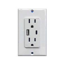 China Schnellladegerät Typ-C QC 3.0 Quick Charge USA-Steckdosen mit USB 5V 2.1A Hersteller