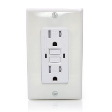 China GFCI-stopcontact 125V 15amp stopcontact TR met beschermende Amerikaanse GFCI-stopcontacten (zelftest) fabrikant
