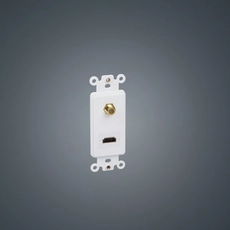 China Multifunctioneel combinatie-wandpaneel, vrouwelijke coaxiale RF-connector F-type + vrouwelijk HDMI-jackpaneel fabrikant