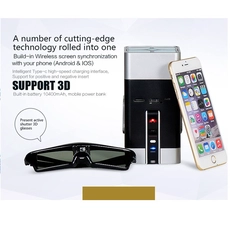 China Multimedia Full HD 1080p Video LED DLP Projektor Android Wifi Smartphone Mini 3D Projektor Heimkino Hersteller